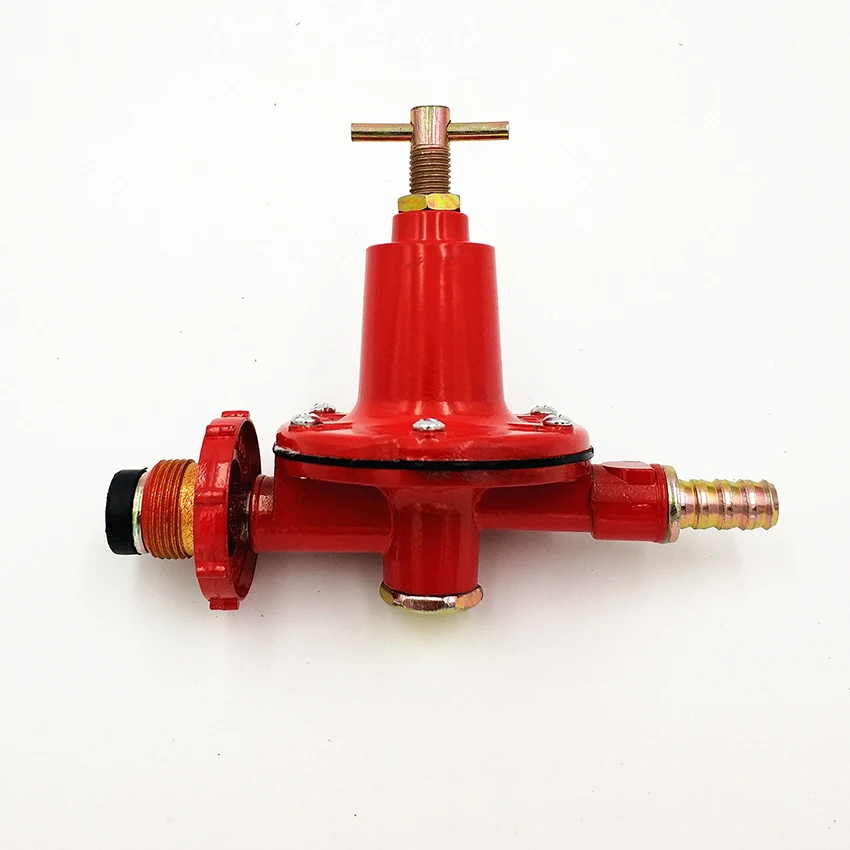 

Furnace Gas Pressure Reducing Valve LP Gas Propane Regulator Adjustable Liquefied Gas Medium Pressure Valve for BBQ Camping, Red