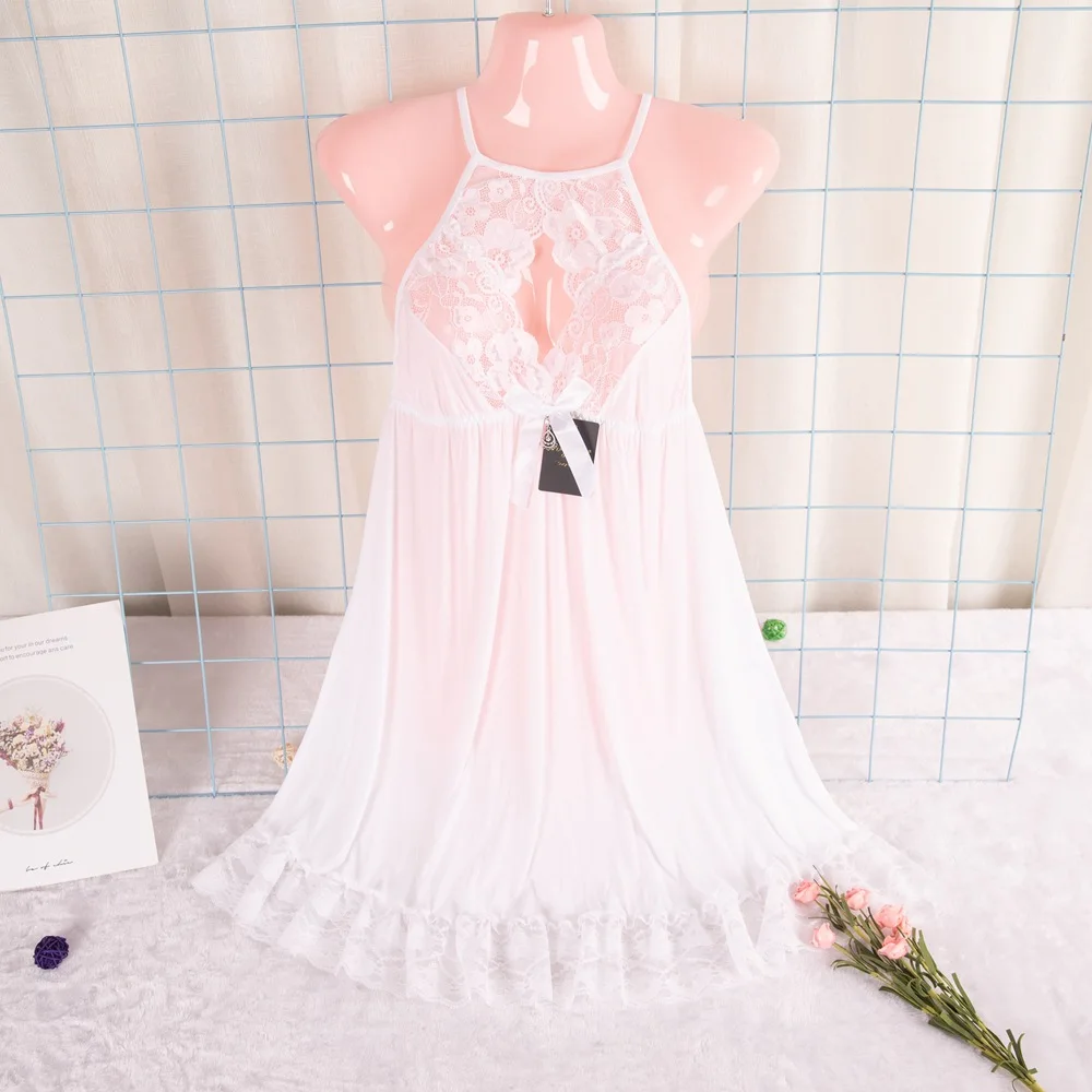 Размера плюс Для женщин пижамный комплект женского белья сексуальное кружево