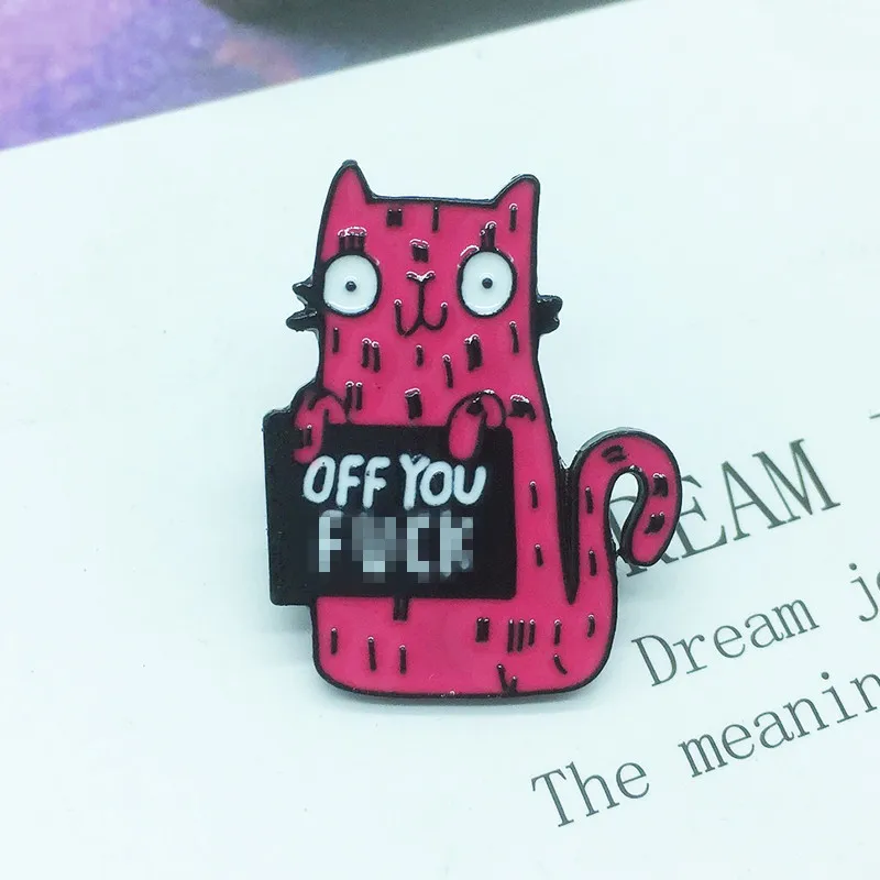 Милая мультяшная доска объявлений металлическая брошь с эмалью красная роза