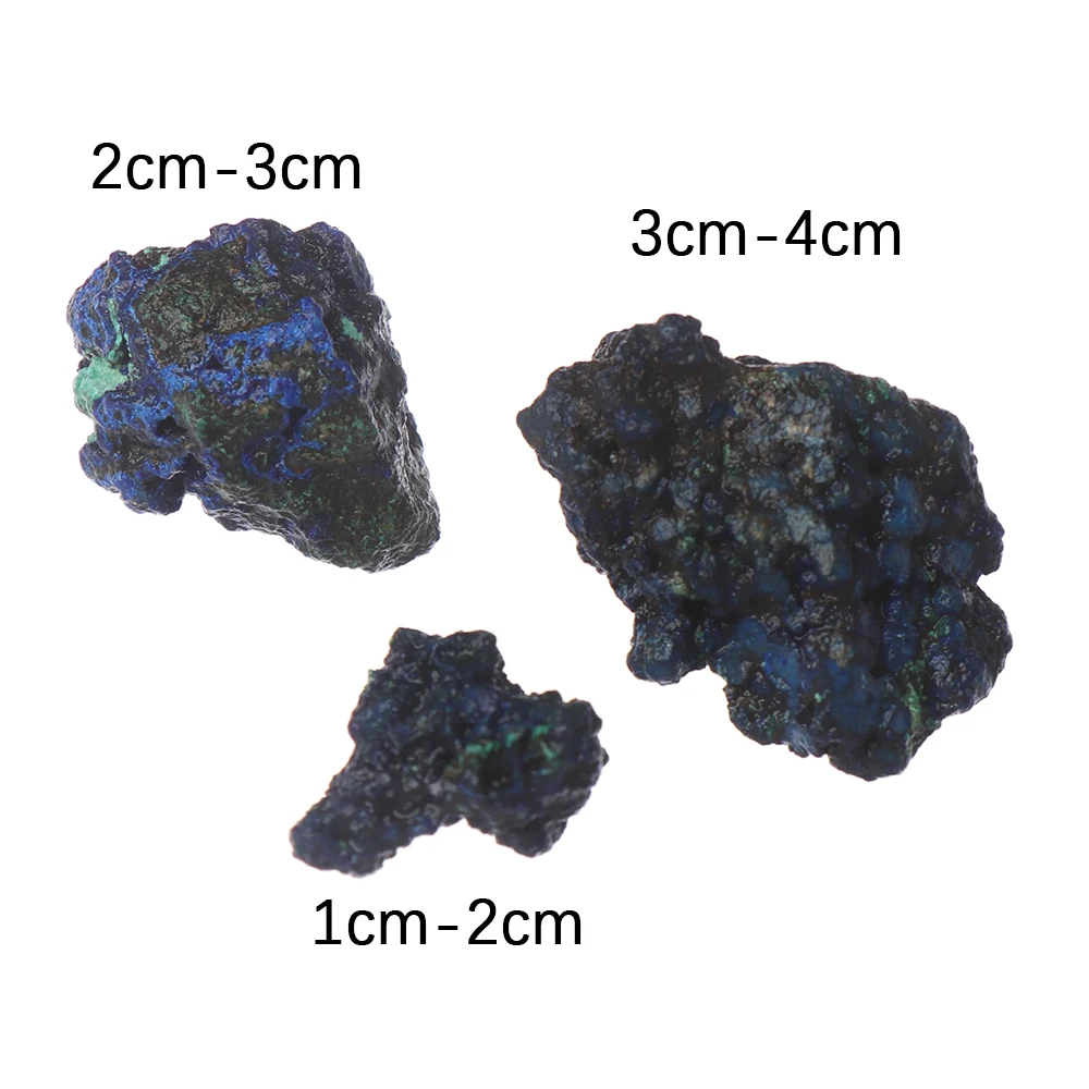 1 4 см натуральный Малахит Geode азуритовая руда минеральный необработанный
