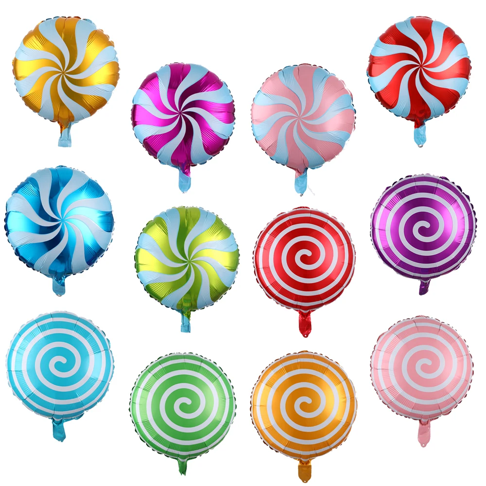 50/100 stücke 18 zoll Bunte Candy Folie Ballons Lollipop Helium globen Baby Dusche Geburtstag Hochzeit Party Supplies Decor kinder Spielzeug