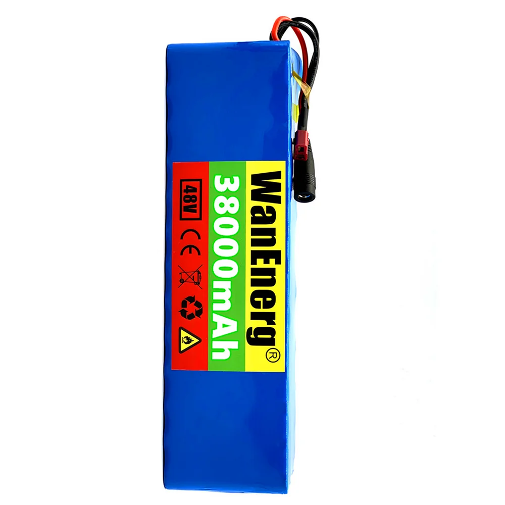 

18650 48v lithium ion battery 48v 38000mAh 1000w 13S3P Lithium ion Battery Pack For 54.6v E-bike Electric bicycle ScooterwithBMS