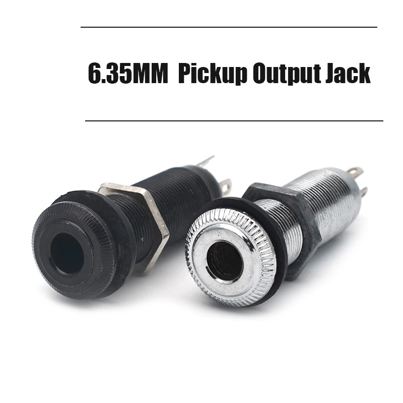 Резьбовой цилиндр выходной разъем для гитары бас-разъем 1/4 дюйма 6 35 мм пикап