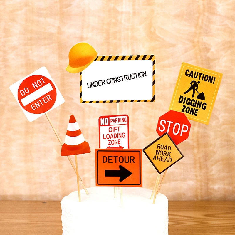 Экскаватор торта Toppers для мальчика с днем рождения вечеринка кекс Topper Fireman