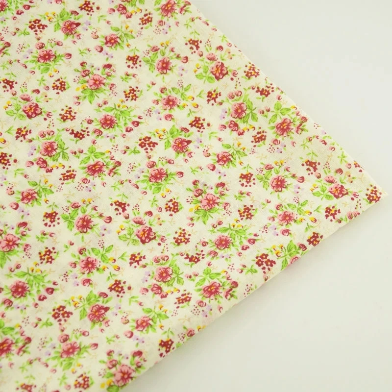 Classical Flowers Design 100% Cotton Fabric Sewing Tissue Textiles Tilda Doll Cloth Patchwork Scrapbooking Beginner's Practice|fabric cloth