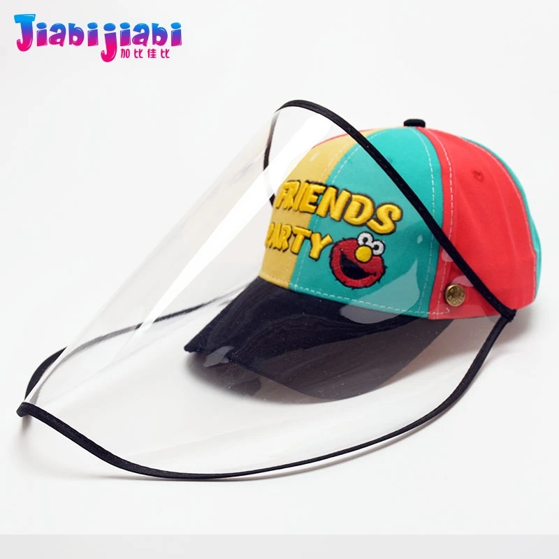 Летняя детская шапка маска противовирусная защитная для лица против срыгивания