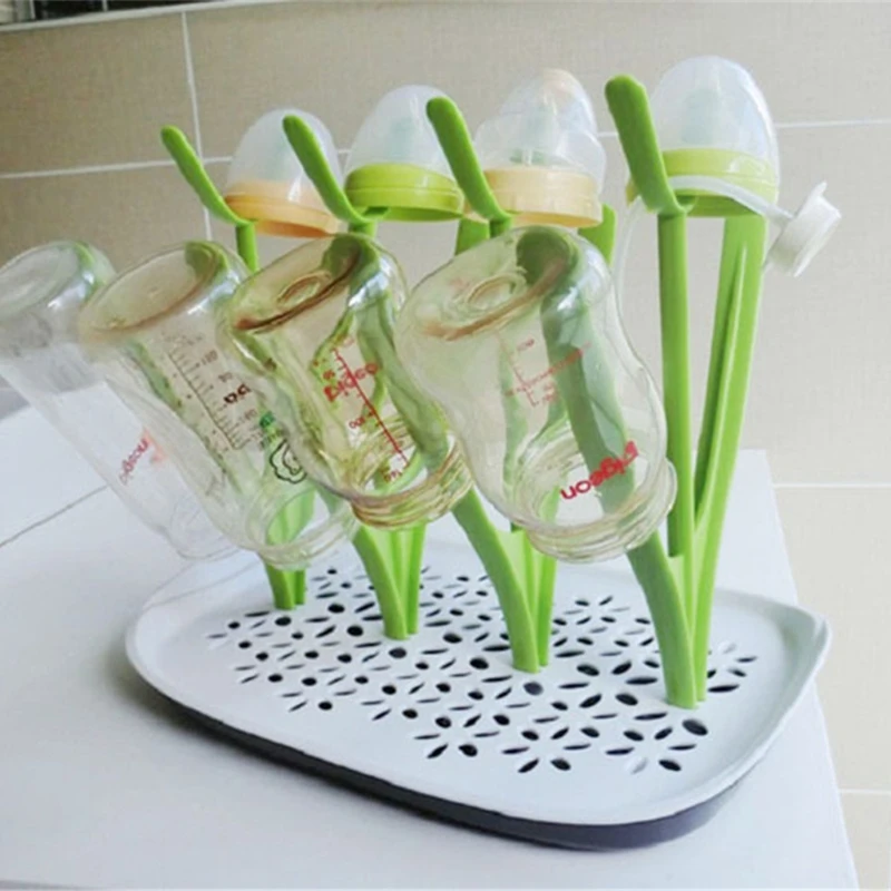 

Bottle Drying Rack Baby Nipple Cup Storage Frame Multi-function Drain Tray J2HD