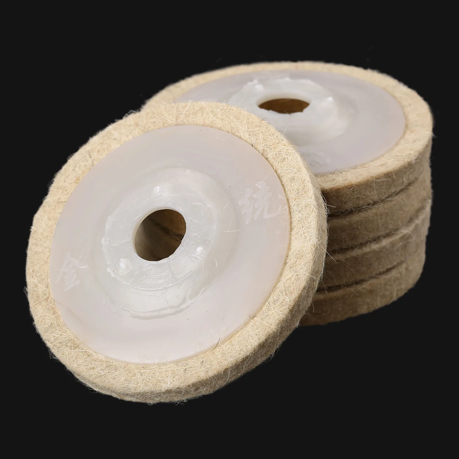 

Полировочный шлифовальный круг 3 дюйма, Полировочный диск для полировки, шерстяной войлок для металла, мрамора, керамики, Аксессуары Dremel, 5 ш...