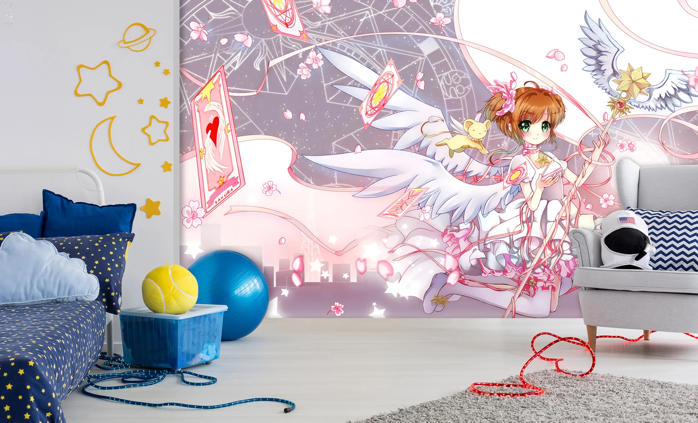 [Самоклеющиеся] 3D Cardcaptor Sakura 991 Япония Аниме настенная бумага печать настенные