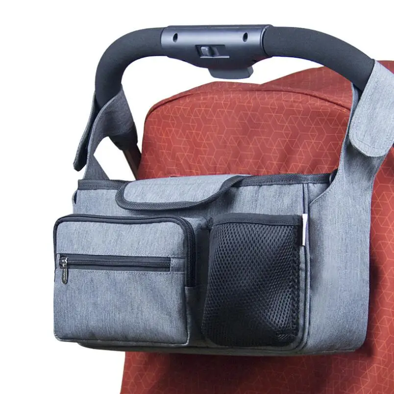 Baby Stroller Bag Diaper Bags Nappy Stroller Organizer Mom Travel Hanging Carriage Pram Buggy Cart Bottle Bag Stroller Accessori