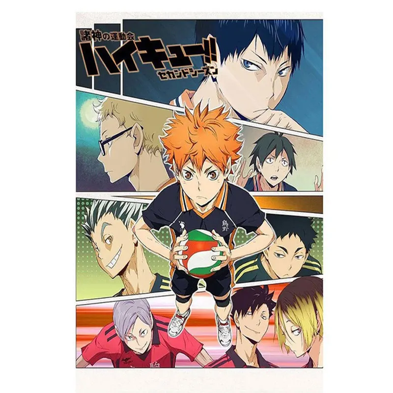 

Japanese Animation Haikyuu!! Anime Posters And Prints Volleyball Canvas Painting Wall Art Pictures Living Room Home Decoration