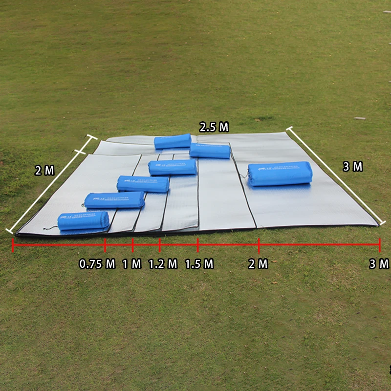 

Waterproof Camping Mat Ultralight Beach Mat Outdoor Picnic Camping Tent Mats Multi Size Moisture Pad Wear-resistant Camping Mats