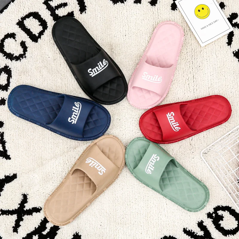 

Men's slippers casual non slip bathroom sandals men's indoor and outdoor slippers women's soft soled slippers black lovers shoes