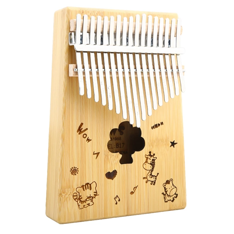 17 клавиш Фортепиано калимба с мелодией молоток деревянный ручной палец пианино