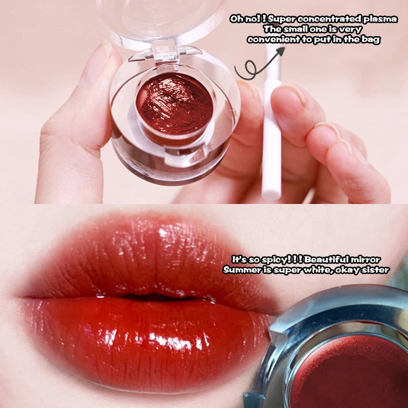 

Lipstick Mirror Lip Glaze Long Lasting Mirror Lip Glaze Makeup Comestics Beauty Smooth Liquor Lipstick Canned TSLM1
