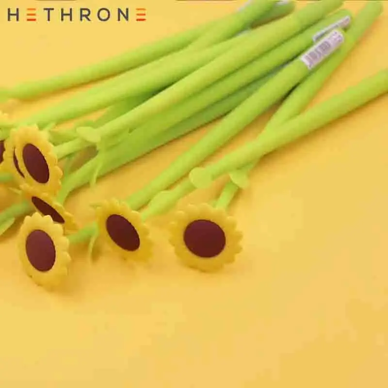 Hethrone 2 шт. желтый солнце подсолнечника письменной форме силиконовая гелевая