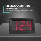 Вольтметр DC4.5V-30.0V, 0,56in, 2 провода, светодиодный цифровой мини-дисплей, Электрический измеритель напряжения, тестер напряжения для автомобиля, автомобиля, мотоцикла
