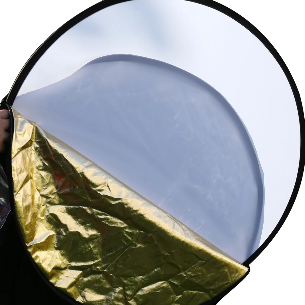 Отражатель 5 в 1 SH 60 см складной золотой и серебряный | Электроника