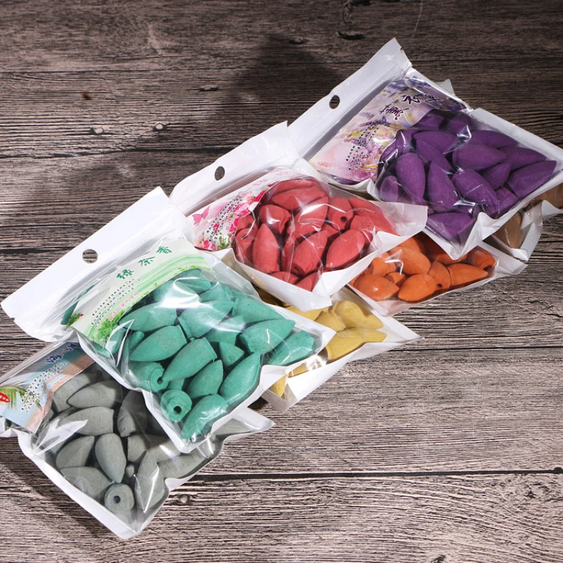 Fresh Air Spice 45Pcs/pack Floral Incense Cone with Tray Colorful Fragrance Scent Tower Mixed Aromatherapy | Дом и сад