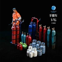 fivetoys 16 metal trolley cylinder gas tank model f2009 scene accessories props fit 12 action figure body dolls