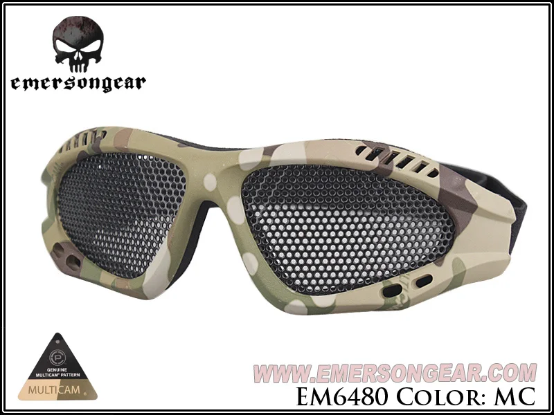 MC Emersongear Эмерсон ноль очки Painball Защита Для Страйкбола Очки стальная сетка военный Пейнтбольный шлем очки для пеших прогулок - Цвет: MC