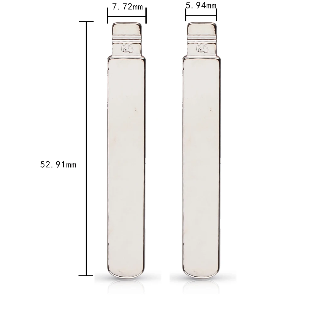 KEYYOU металлическая пустая НЕОБРАБОТАННАЯ флип-модель KD полотно дистанционного