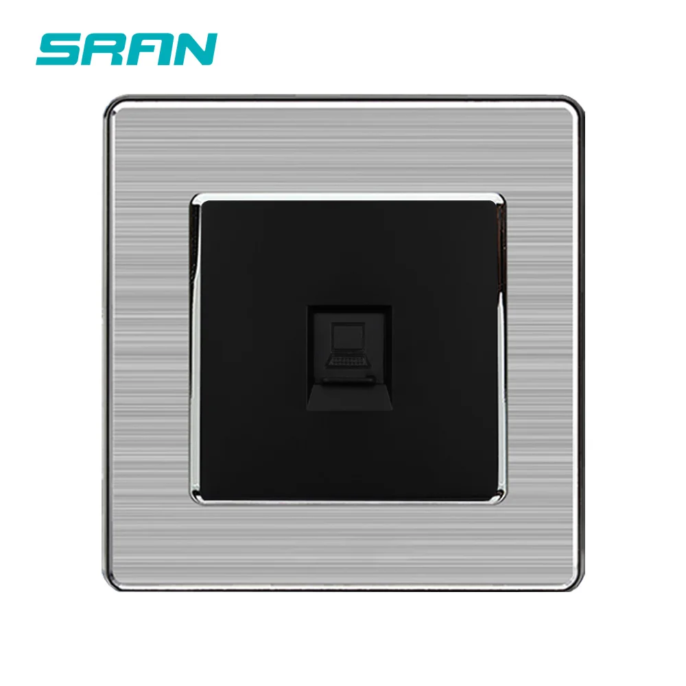 Настенная розетка SRAN RJ45 сетевой интерфейс данных CAT5 компьютерная панель из