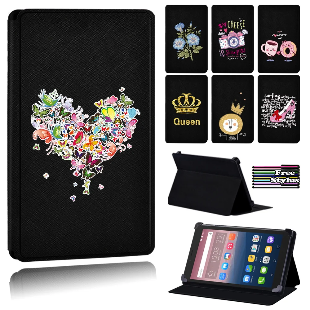 

For Alcatel OneTouch PIXI 3 7.0" 8.0" 10"/Alcatel OneTouch PIXI 4 7" New Anti-cratch Leather Flip Tablet Case(Various Patterns)