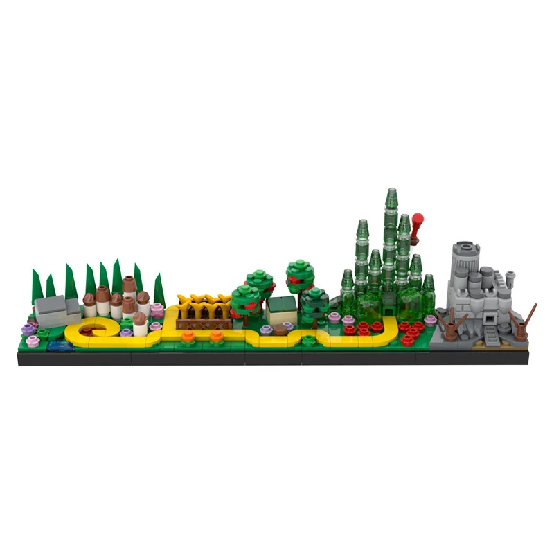

MOC Achitecture Skyline Castle Movie Modular Building Blocks Bricks City Street View House Model Decoration Toys For Children