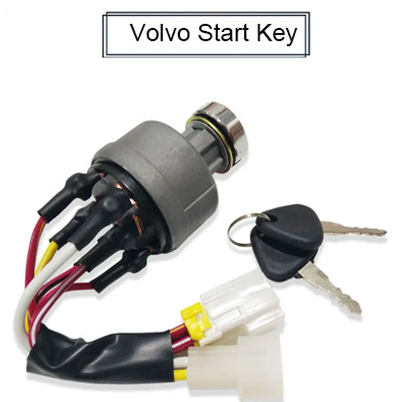 Ключ экскаватора пусковой выключатель зажигания 6 терминалов провода аксессуары