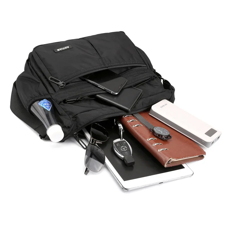 

Briefcase Business Horizontal Men's Large Capacity Shoulder Bag Messenger Bag Waterproof Oxford Cloth Bag Briefcase Outdoor