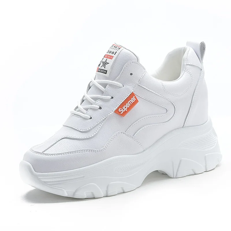 Зимние меховые кроссовки на платформе для женщин 2018 Осенняя высокая женская