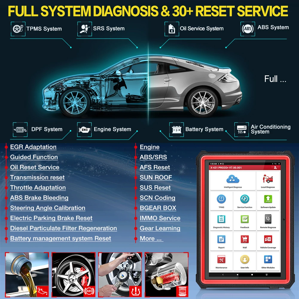 LAUNCH X431 PRO3S+ 10&quotAutomotive professional diagnostic scanner Full System OBD OBD2 Code Reader Scan tool PRO3S PLUS pk V PRO |