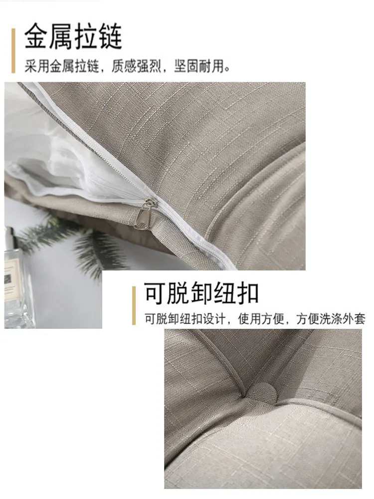 

large backrest bed headboard long pillow bed cushion double for queen twin bed