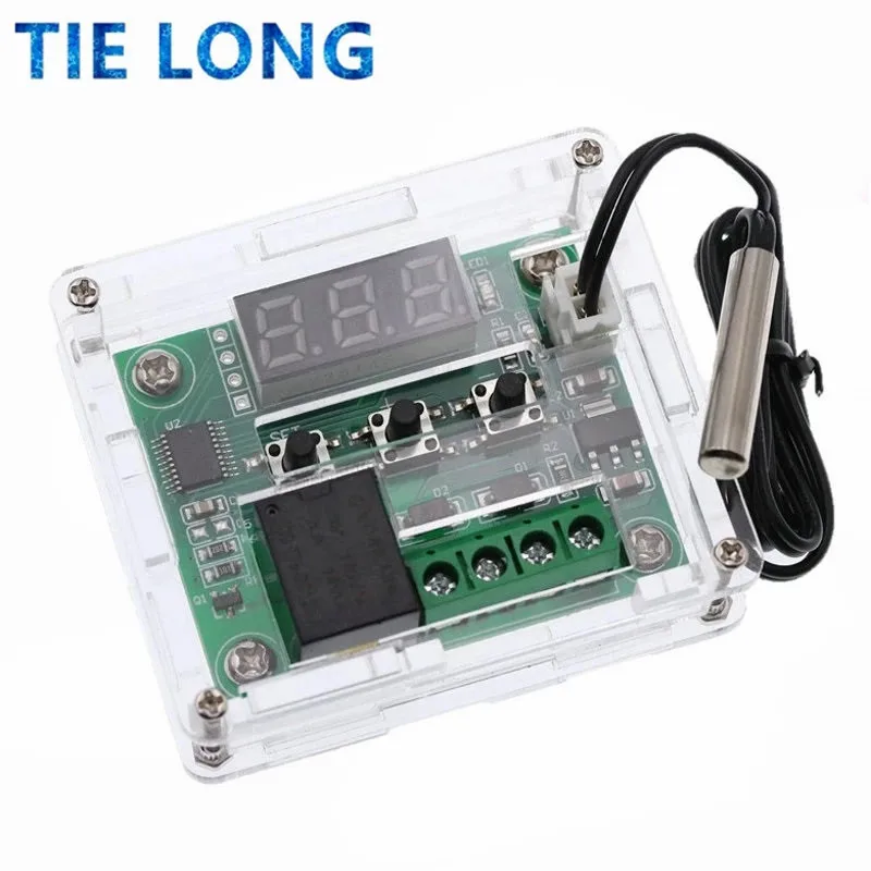 W1209 -50-100C DC 12V цифровой регулятор температуры Термостат Регулятор температуры термостат переключатель пластина W1209 чехол