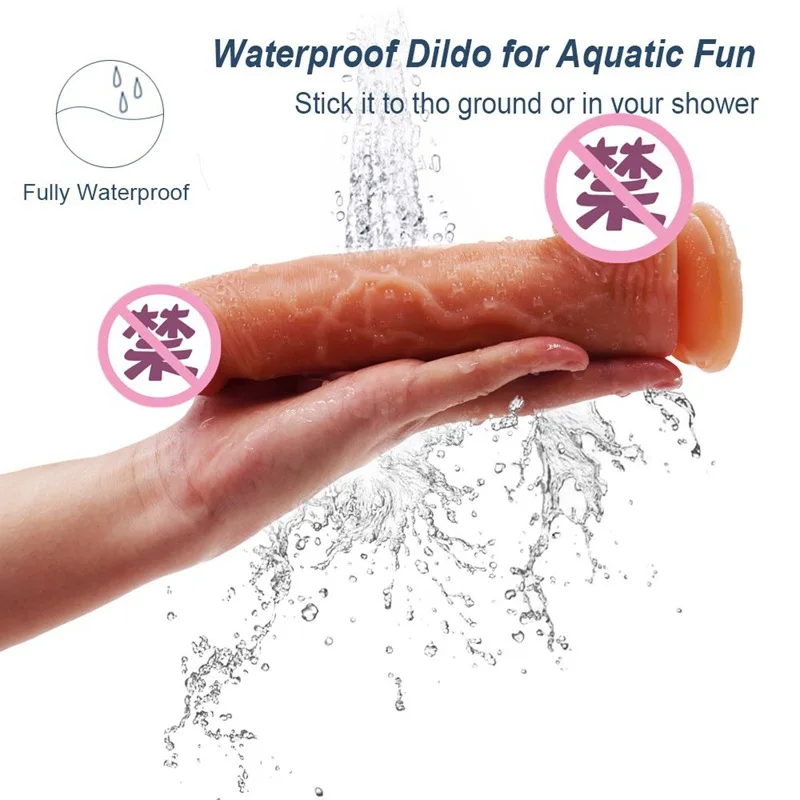 8.26 Inches Realistic Dildo Thick Silicone Penis with Suction Cup for Women G Spot Stimulate Sex Toy Big and Dick Toys | Красота и