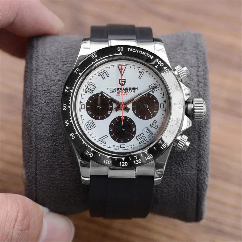 

2021 New PAGANI Design Luxury Men's Watch Top Brand Quartz Watches Men's Japan Seiko VK63 Automatic Date 100m Waterproof PD-1687