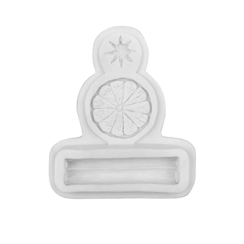 Оранжевый Корица специи шаблон силиконовая форма для выпечки шоколадные конфеты