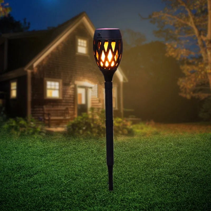 51LED Солнечная пламенная лампа USB/садовое освещение на солнечной батарее IP65 Водонепроницаемый Газон Свет для вечерние свадебные Декор для дворика