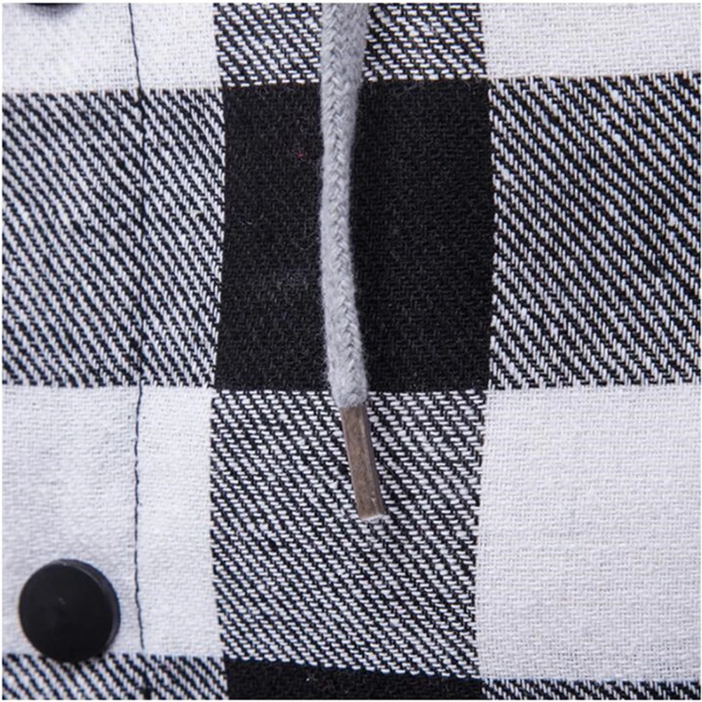 Рубашка Covrlge Мужская джинсовая с капюшоном модная повседневная рубашка из денима