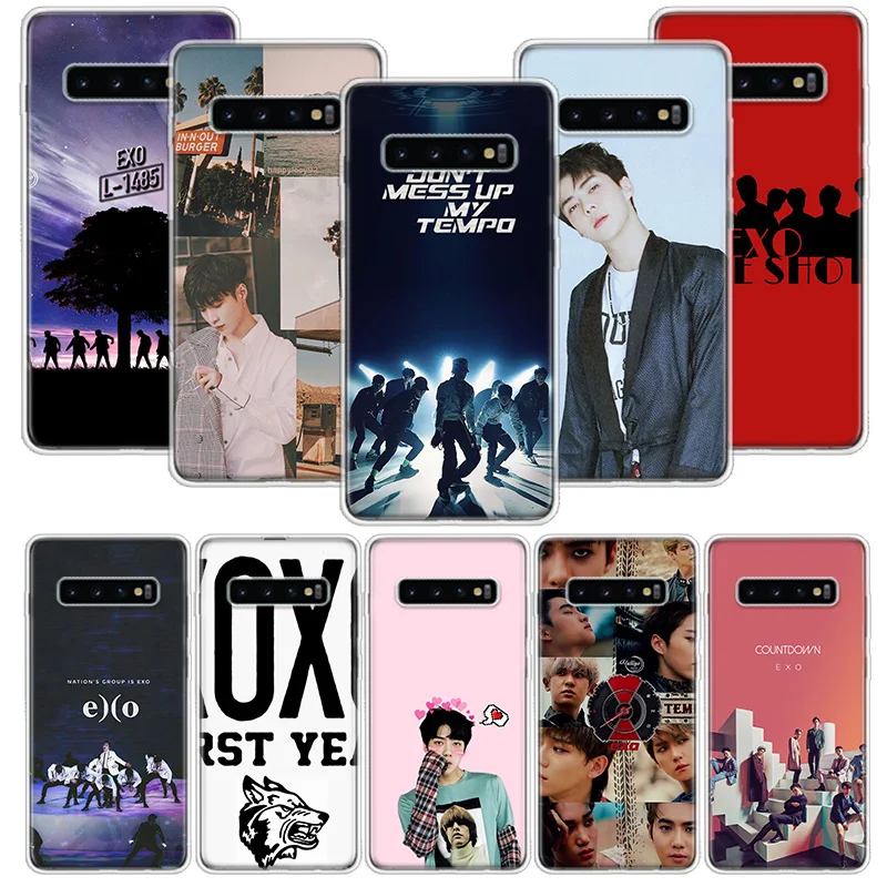Экзо лежал Kai Chanyeol Sehun чехол для samsung Galaxy A10 A20E A30 A40 A70 M30S A50S A6 A7 A8 A9 плюс мягкий чехол для мобильного телефона чехол Coque