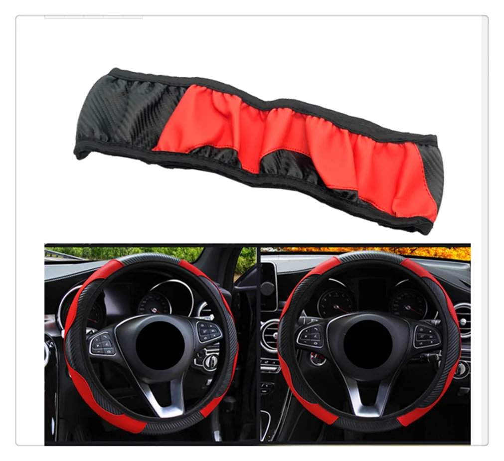 37 38 см чехол рулевого колеса автомобиля авто без внутреннего кольца аксессуары