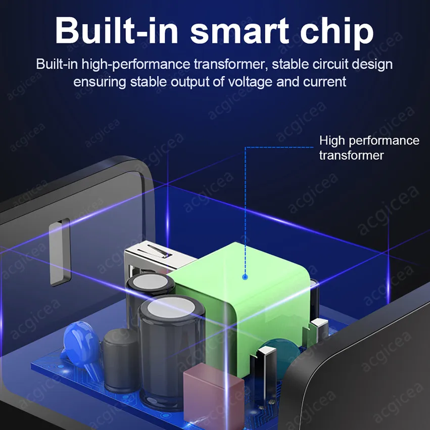 

quick charge 3.0 4.0 3 ports usb charger universal wall fast charging mobile phone tablet chargers for iphone 11 samsung charger