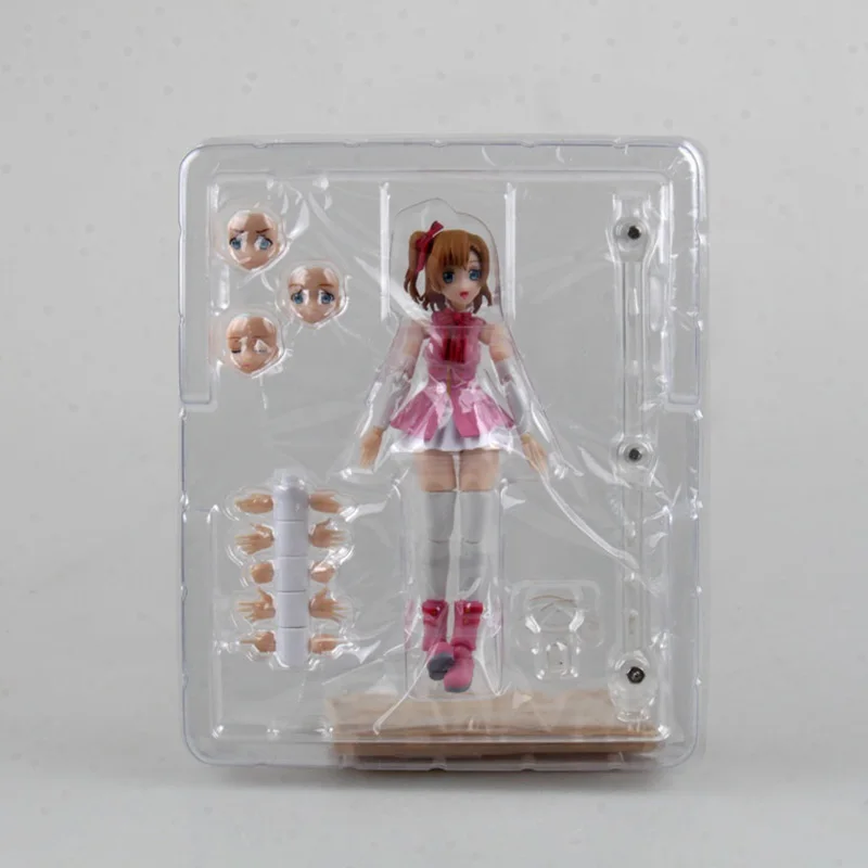 

Anime Love Live! School Idol Project Kousaka Honoka Face Can Be Changeable PVC Action Figure Collectible Model Toys Gift 13CM