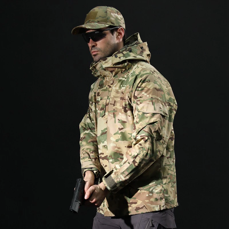 Тактическая ветровка G8 костюм резиновая двойная водонепроницаемая уличная