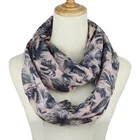 Шарф-кольцо женский, серебристый, бронзовый