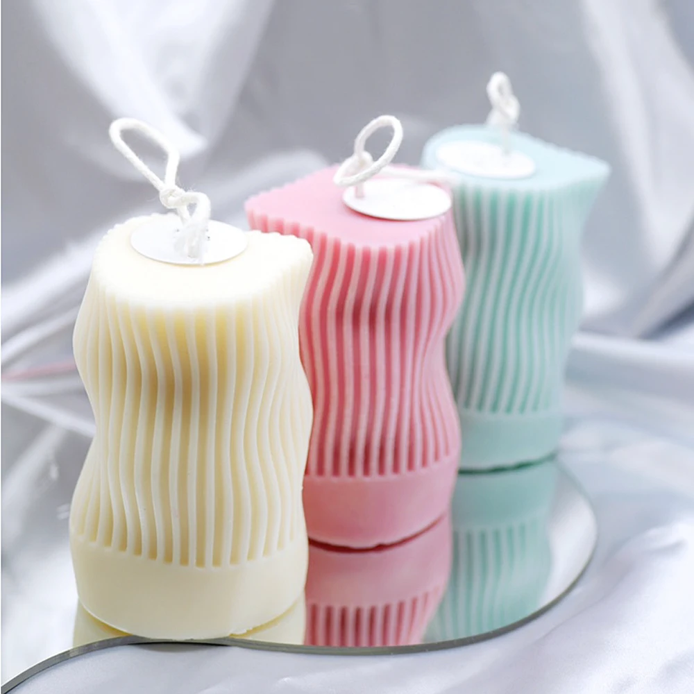 

LZ029 3D Shaped Silicone Candle Mold Aromatherapy Candle Mold DIY Handmade Candle Material Resin Mold Candle Making Supplies