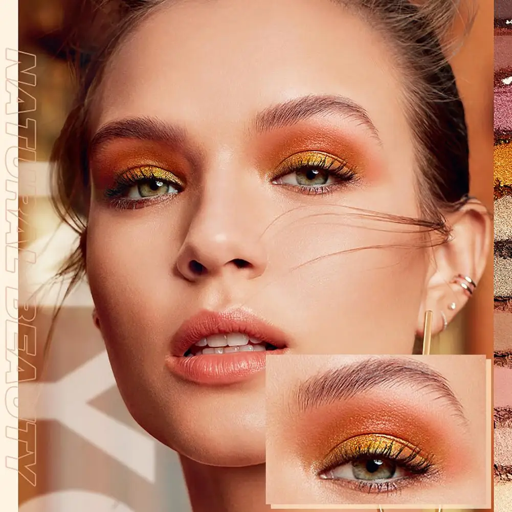 Палитра теней для век Набор макияжа 18 цветов гибкие матовые мерцающие тени