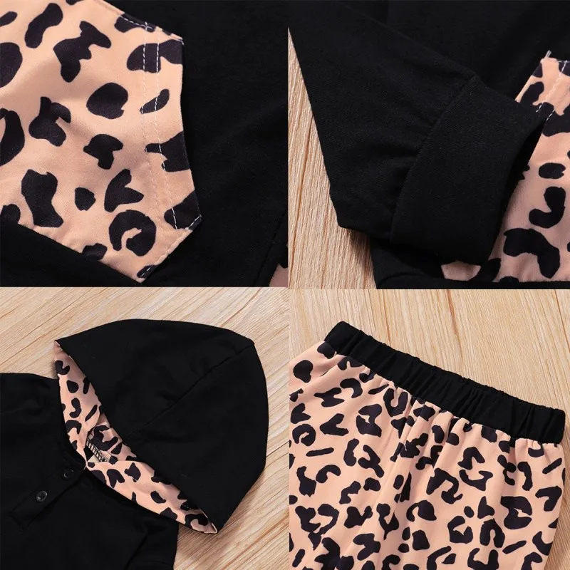 Осенние комплекты одежды для маленьких девочек толстовка с длинным рукавом и