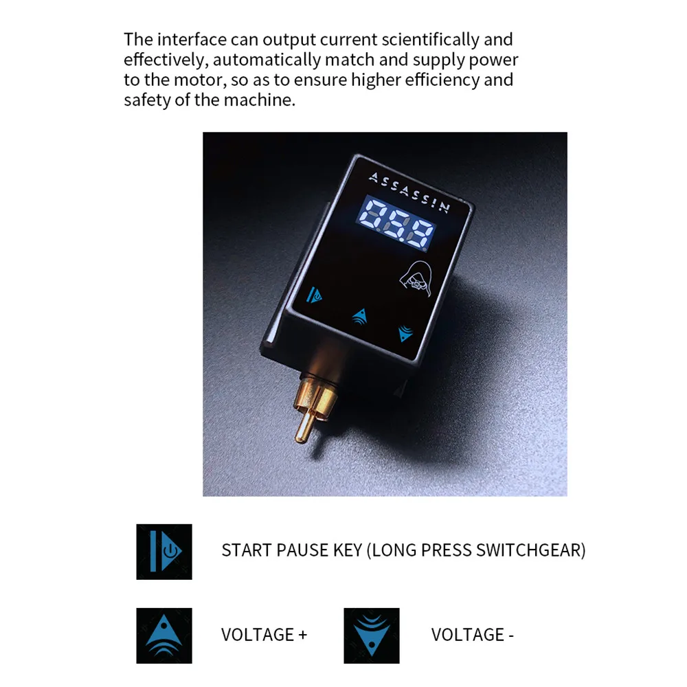 Новый беспроводной ЖК-блок питания для татуировок мини аккумуляторная батарея